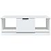 Tavolino Da Salotto Bianco 102x50x36 Cm In Legno Multistrato - Foto miniatura 3