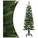 Albero Di Natale Artificiale Sottile Con Base 120 Cm Pe - Foto miniatura 1