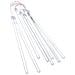 Luci Meteoriche 8 Pz 30cm Bianco Freddo 192 Led Interni Esterni - Foto miniatura 3