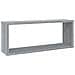 Mensole Cubo Muro 2 Pz Grigio Sonoma 60x15x23 Legno Multistrato - Foto miniatura 3