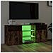 Mobile Porta Tv Con Luci Led Rovere Fumo 120x30x50 Cm - Foto miniatura 4