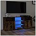 Mobile Porta Tv Con Luci Led Rovere Fumo 120x30x50 Cm - Foto miniatura 1