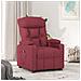 Poltrona Elettrica Reclinabile Rosso Vino In Tessuto - Foto miniatura 1