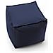 Pouf Annalaura, Pouf Multifunzione, 100% Made In Italy, Poltroncina Relax In Tessuto Imbottito, Cm 45x45h45, Blu - Foto miniatura 4