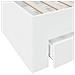 Giroletto Con Cassetti Bianco 140x190 Cm In Legno Multistrato - Foto miniatura 6