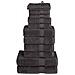 Set ASciugamani SOLUND 12 pz Antracite 600 gsm - Foto miniatura 1