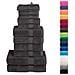 Set ASciugamani SOLUND 12 pz Antracite 600 gsm - Foto miniatura 2