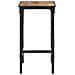 Tavolo da Bar 60x55x107 cm in Legno Grezzo Massello di Mango - Foto miniatura 9