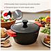 Black Titanium Pentola Induzione Antiaderente Titanio 16cm Alluminio Fuso Senza Pfoa, Coperchio Nero - Foto miniatura 13