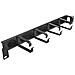 DeLOCK Striscia di spazzole per la gestione dei cavi con 4 ganci e ingresso cavi laterale 1U nero da 19?, Supporto per cavo, Supporto, Metallo, Nylon, Nero - Foto miniatura 1
