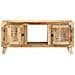 Mobile Porta Tv 105x46x32 Cm In Massello Di Mango Grezzo - Foto miniatura 2