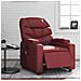 Lusso Casadino -  Poltrona Massaggiante Reclinabile Rosso Vino In Similpelle - Foto miniatura 8