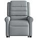 Poltrona Reclinante Alzapersona Elettrica Grigio Chiaro Tessuto - Foto miniatura 5