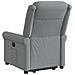 Poltrona Reclinante Alzapersona Elettrica Grigio Chiaro Tessuto - Foto miniatura 7