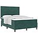 Letto con Rete a Molla e Materasso Verde Scuro 140x190 cm Velluto - Foto miniatura 1