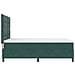 Letto con Rete a Molla e Materasso Verde Scuro 140x190 cm Velluto - Foto miniatura 9