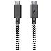 Cavo Da Usb-c A Usb-c 240w Power Delivery 2,4m Intrecciato Ultra-resistente, Bianco / Nero - Foto miniatura 2