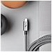Cavo Da Usb-c A Usb-c 240w Power Delivery 2,4m Intrecciato Ultra-resistente, Bianco / Nero - Foto miniatura 3