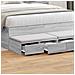 Cassetti per Letto Grigio Sonoma 120x36,5x16,5 cm Legno Ingegnerizzato - Foto miniatura 4