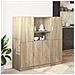 Set di Mobili da Cucina 3 pz Rovere Sonoma in Truciolato - Foto miniatura 3