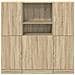 Set di Mobili da Cucina 3 pz Rovere Sonoma in Truciolato - Foto miniatura 5
