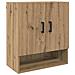 Armadietto a muro rovere artigianale 60 x 31 x 70 cm - Foto miniatura 1