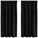 Tende con tende 2 pcs Nero Poliestere - Foto miniatura 1