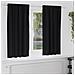 Tende con tende 2 pcs Nero Poliestere - Foto miniatura 2