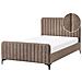 Letto Bouclé Lunan 120 X 200 Cm Tortora - Foto miniatura 2