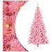 Albero di Natale con 300 LED con supporto Rosa 240 cm PVC - Foto miniatura 1