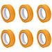 Nastri Adesivi per Pittori 6 pcs Giallo 30mm x 50m Carta - Foto miniatura 1