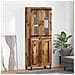 Credenza 2 pcs Legno vecchio Legno Stratificato e Vetro - Foto miniatura 2