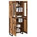 Credenza 2 pcs Legno vecchio Legno Stratificato e Vetro - Foto miniatura 3