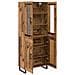 Credenza 2 pcs Legno vecchio Legno Stratificato e Vetro - Foto miniatura 5