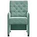 Sedie da Pranzo con Ruote 2 pcs verde mare 58 x 67 x 97 cm - Foto miniatura 4