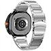 Cinturino In Metallo Titanio Con Doppia Chiusura Compatibile Con Samsung Watch 8/8 Classic Silver - Foto miniatura 2
