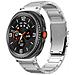 Cinturino In Metallo Titanio Con Doppia Chiusura Compatibile Con Samsung Watch 8/8 Classic Silver - Foto miniatura 3