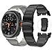 Cinturino In Metallo Titanio Con Doppia Chiusura Compatibile Con Samsung Watch 8/8 Classic Silver - Foto miniatura 4