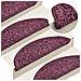 Tappetini per scale 30 pz 65x21x4 cm Viola scuro Semicircolari Grandi - Foto miniatura 5