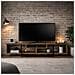 Silo Supporto Tv In Effetto Legno E Nero Con Contenitore - 149 Cm - Foto miniatura 2