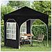 Tenda per feste a pop-up 192 x 192 x 245 cm Nero - Foto miniatura 3