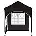 Tenda per feste a pop-up 192 x 192 x 245 cm Nero - Foto miniatura 6
