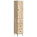 Set di armadi 2 pcs Rovere Sonoma 34,5 x 34,5 x 90 cm - Foto miniatura 1
