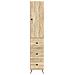 Set di armadi 2 pcs Rovere Sonoma 34,5 x 34,5 x 90 cm - Foto miniatura 4