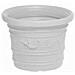 Vaso Npa Prestige Tondo D. 40xh30 Cm Bianco In Resina Decorato Arredo Giardino - Foto miniatura 2