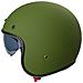 Casco Moto Jet Cafe Racer Omologato Ece 22-05 Parasole Scooter Verde Opaco Xl - Foto miniatura 4