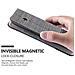 Custodia Compatibile Con Nokia Lumia 640 In Grigio Nero - Coperchio Protettiva Con Chiusura Magnetica, Funzione Stand E Tasca Per Le Carte - Foto miniatura 2
