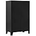 Armadio Ufficio Con Ante A Reticolato Acciaio 75x40x120cm Nero - Foto miniatura 4