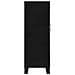 Armadio Ufficio Con Ante A Reticolato Acciaio 75x40x120cm Nero - Foto miniatura 6