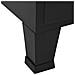 Armadio Ufficio Con Ante A Reticolato Acciaio 75x40x120cm Nero - Foto miniatura 15